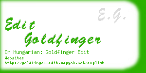 edit goldfinger business card